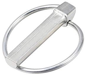 sourcing map Klappstecker Klappsplinte mit Ring 11mm X 54mm Anhängerstifte Sortimentskit für Boot Kajak Anhänger Traktorwagen Pferdetransporter