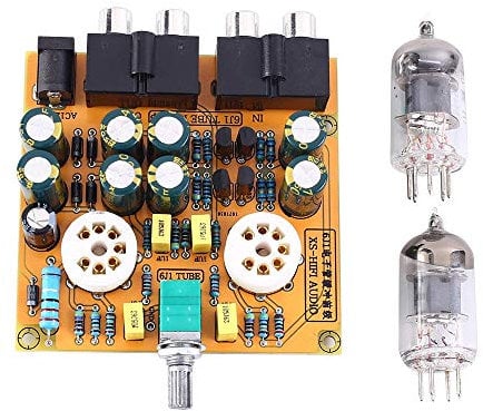 MEROURII Módulo De Amplificadores De Tubo,6J1 HiFi Módulo Amplificador De Preamplificador De Tubo Electrónico AC 12V Controlador De Tono De Volumen