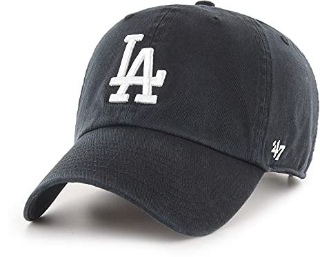 '47 Los Angeles Dodgers Black MLB Clean Up Cap One-Size