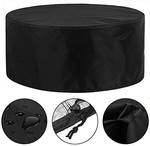ZHCHL Gartenmöbel Abdeckung Rund 150x90cm, Outdoor Furniture Cover Wasserdicht Staubdicht Oxford Gewebe Terrassenmöbelbezüge,für Sitzgarnituren, Gartentische Und Möbelsets
