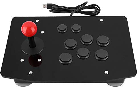 Agatige Contrôleur d'arcade à Bascule, contrôleur de poignée de Jeu à 8 Boutons de Manette de Jeu à Bascule d'arcade
