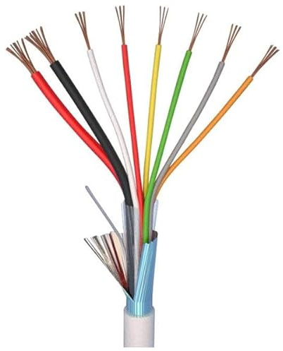 GLB cavo allarme antifurto CCA schermato 100 Mt (6 x 0.22 + 2 x 0.50)