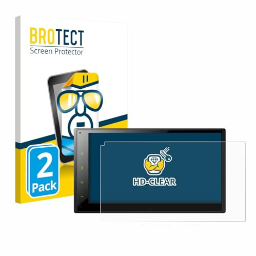 BROTECT Schutzfolie für Pioneer SPH-DA160DAB | 2 Stück Transparenter Displayschutz Made in Germany Klare Displayschutz-Folie Clear Einfache Montage Case-Friendly
