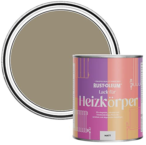 Rust-Oleum Light Brown Radiator Paint in Matt Finish - Café Luxe 750ml