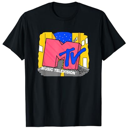 MTV Logo Bunte Straße T-Shirt