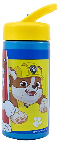 Stor BOUTEILLE PLAYGROUND DE 410 ML PAW PATROL PUP POWER, Rouge et Bleu Clair