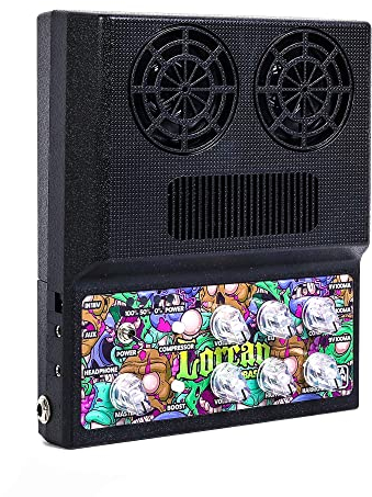 Caline 20W Bass Amp Rechargeable Mini Bass Amplifer Combo for Desktop Practice with Compressor, Boost, Aux in and Headphone Jack