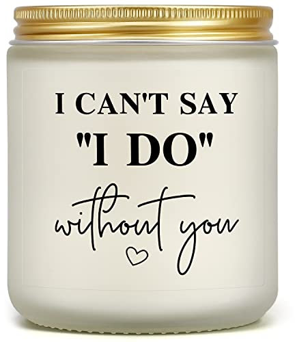 Brautjungfernkerzen, Trauzeugenkerze, Brautjungfer-Geschenke, Trauzeugin, Antragsgeschenk von der Braut, Hochzeitstag, Brautparty, Verlobung, Geschenke für Frauen, Freunde, Verlobte, werden Sie mein