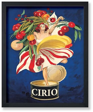 Poster Master Vintage Cirio Poster – Retro-Tomaten-Druck – Konservenkunst – tolles Geschenk für Männer, Frauen, Feinschmecker – perfekte Wanddekoration für Küche, Esszimmer, Restaurant – 28,9 x 35,6