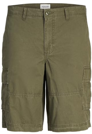 JACK & JONES Herren Short Cargo Jpstcole Jjcampaign Short, Olivgrün, M