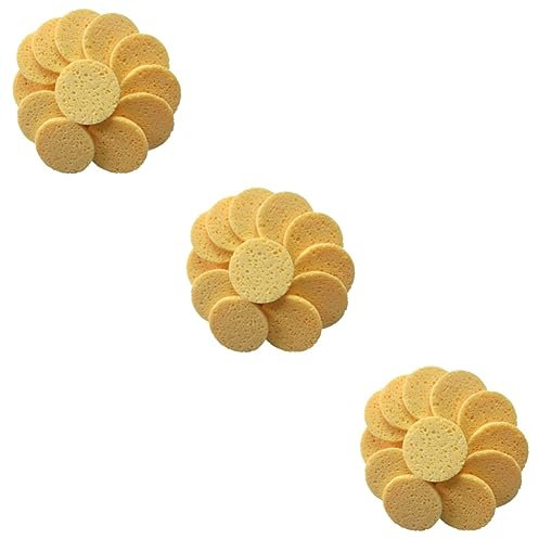 POPETPOP 60 Stk Duschpads Waschbare Make-up-pads Pads Zum Entfernen Des Gesichts Wiederverwendbare Gesichtspads Gesichtsschwammpads Gesichtspeelingschwamm Bläst Gewebe Augen Runde Unterlage
