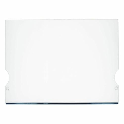 LUTH Premium Profi Parts Glasplatte kompatibel mit Liebherr 7276220 480x360mm Mit Leiste für Kühlabteil Kühlgefrierkombination