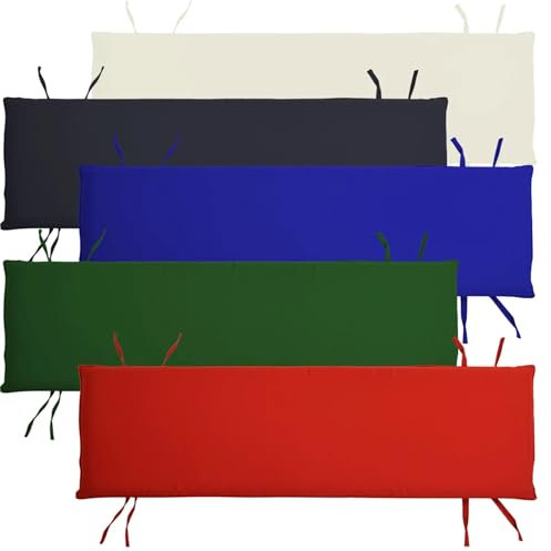 Teako Design Bankauflage 120 cm x 40 cm für Gartenbank Ferrara TB-1063, Sitzkissen, Sitzpolster Outdoor, Gartenzubehör, Sitzauflage, Outdoor Holzbank Polster (Creme)