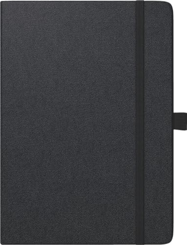 BRUNNEN Buchkalender Kompagnon Modell 764 66 (2025), 1 Seite = 1 Tag, A5, 432 Seiten, Baladek-Einband, schwarz
