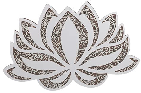 BESTonZON Mandala Nachtlampe Led Lotus Design Für Schlafzimmer Und Yoga Warmes Licht Dekorative Wandlampe Atmosphärische Beleuchtung Für Wohnräume Für Meditation Und Entspannung