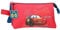 Disney Joumma Bags, Cars RD Trip, Federmäppchen für die Schule, Kulturbeutel für Kinder, aus Polyester., rot, Dreifaches Federmäpp