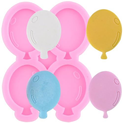 YIHUOMOLDS Stampi in silicone a forma di mongolfiera, stampi per fondente per decorazioni di torte di zucchero, topper per cupcake, caramelle, cioccolato, pasta di gomma, argilla polimerica