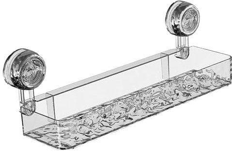 Étagère À Ventouse Légère - Étagère À Ventouse Légère À Motif | Étagère Charge Lourde | Support De Rangement Mural À Ventouse Pour Cuisine Et Salle De Bain