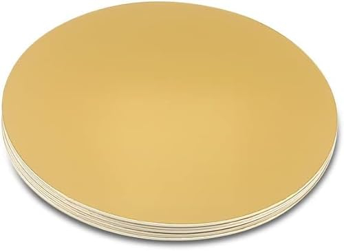 5Pcs Gold 6-Inch Cake Boards Rounds, Cake Stands Circle Base Cardboard Cakeboard