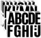 102 Stück Buchstaben Aufkleber Schwarz 9 Blatt Große Buchstaben Sticker, 10,2 cm Buchstaben zum Aufkleben Vinyl-Buchstabenaufkleber, Selbstklebende Buchstaben für Briefkasten Postertafeln