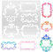 beinkmake Vintage Frame Stencils Barock Grenze Vorlage Metall wiederverwendbar für Scrapbooking Zeichnung Malerei auf Fenster Holz Boden Wand Fliese Handwerk DIY Home Decor Kunst 6,14 Zoll
