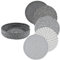 5 Stück Topfuntersetzer Set,Untersetzer Topf Baumwolle,18cm Runde Untersetzer Topf Baumwolle Faden Weben Matte,5 Farben Isolierte Platzsets zum Kochen In KüChe