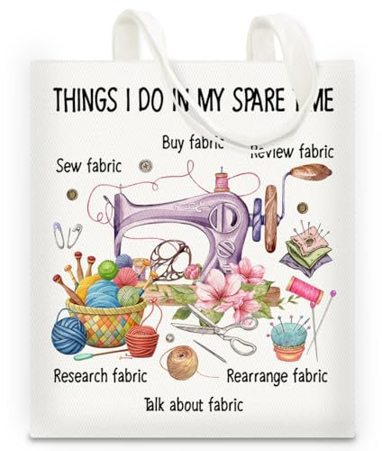 RNYJJ Nähgeschenke, Tragetasche, Quilten, Nähen, Geschenke für Schneiderinnen, Quilter, Frauen, Nähliebhaber, Sew02, Medium