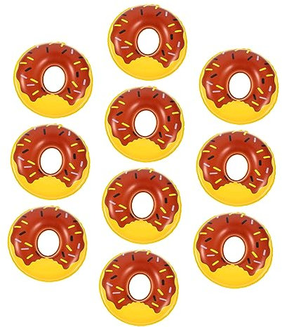 ERINGOGO 10stücke Mini Schwimmringe Im Donut-Design Dekoration Für Miniaturhäuser Partys Und Geburtstagsfeiern Für Kreative Bastelprojekte Foto-Requisiten