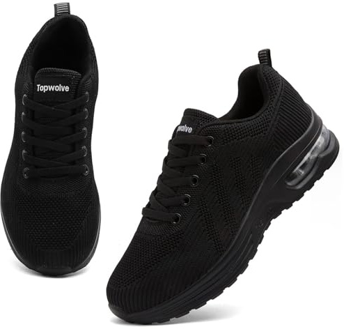 Topwolve Laufschuhe Damen Turnschuhe Sportschuhe Luftpolster Straßenlaufschuhe Atmungsaktiv Leicht Walking Sneaker Outdoor Tennisschuhe