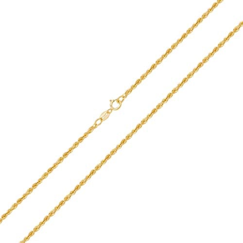 Elegant 9ct Gold Ladies Rope Chain - 51cm*2mm WJS3691L20