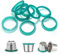 Rolin Roly 20 Piezas Café Repuesto Anillo De Sello De Caucho 20mm Silicone Seal Filter Replacement Ring Compatible con Nespresso Inoxidable Recargable Café Cápsulas (20pcs)
