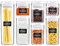 George Olivier Food Storage Containers | Set of 7 Kitchen Storage Containers + 8x Chalkboard Labels & Marker | The Perfect Airtight Food Storage Container for Cereal, Flour, Rice, Pasta & More!