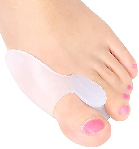 salefun Hallux Valgus Korrektur Zehenspreizer Silikon 6x, 0% BPA, Universalgröße Soft Gel