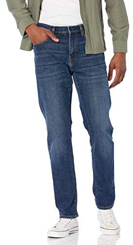 Amazon Essentials Men's Athletic-Fit Stretch Jeans - Discontinued Colours, Dark Blue Vintage, 29W / 30L