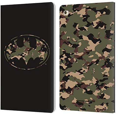 Head Case Designs Offizielle Batman DC Comics Camouflage Logos Leder Brieftaschen Handyhülle Hülle Huelle kompatibel mit Apple iPad Mini 4