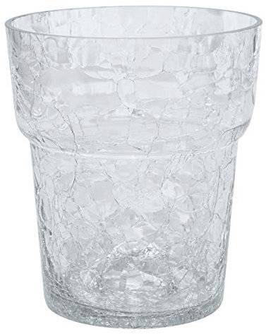 botle Orchideentopf Glas Übertopf Blumentopf Pflanzgefäß Scherbenoptik D 13 cm H 16 cm