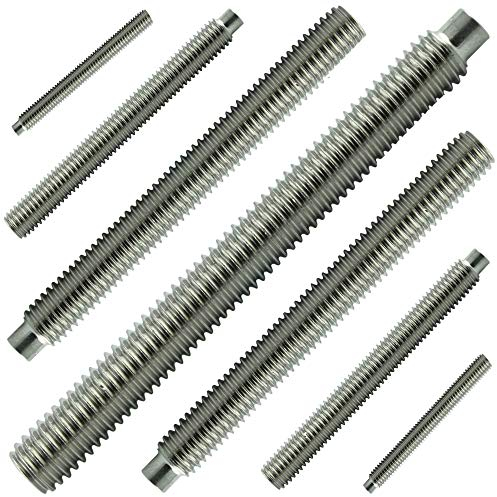 M6x50 mm (30 Stück) Madenschrauben - Edelstahl VA A2 V2A - Gewindestift mit Innensechskant und Zapfen - DIN 915 - ISO 4028 | AGBERG