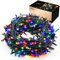 Luci di Natale 35M 320 LEDs Natalizie per Interno da Esterno, Funzione di Memoria con 8 Modalità Estensibile Stringa Luce Catene Luminose Decorazione per Alberi Halloween Festa Nozze - Colorato