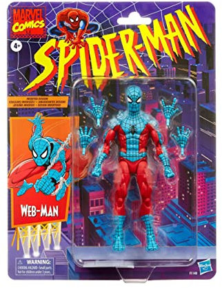 Spiderman Hasbro Marvel Legends Series 15-cm Scale Action Figure Toy Web-Man Premium Design, 1 Figure, and 4 Accessories