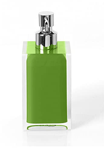 Gedy Auckland Seifenspender für Badezimmer, grün (sauer), 16,2 x 7 x 7 cm