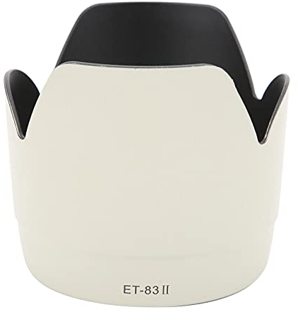 Goshyda Kamera-Gegenlichtblende, ET-83Ⅱ Weiß Umkehrbare Kamera-Gegenlichtblende Blendschutz Kamera-Gegenlichtdeckel Kamera-Gegenlichtblende-Set für EF 70-200mm F2.8 L USM