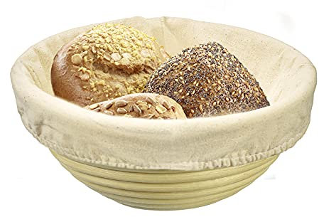 Westmark Bezug für Gärkörbchen, Für runde Körbchen, Ø: 20,5 cm, Baumwolle, Beige, 3209226B