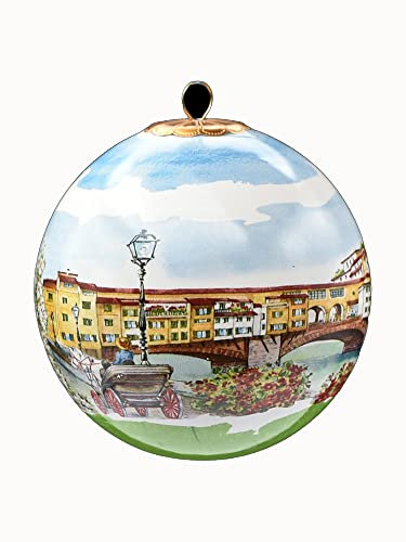 Generico Weihnachtskugeln aus Porzellan, klassische Kollektion, handgefertigte Weihnachtskugeln, Weihnachtsbaumkugeln