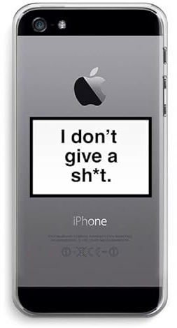Case Company.® - iPhone 5 / 5S / SE (2016) Handyhülle - Don't give a Shit - Silikon Handyhülle - Schutz für alle Seiten und Bildschirmrand