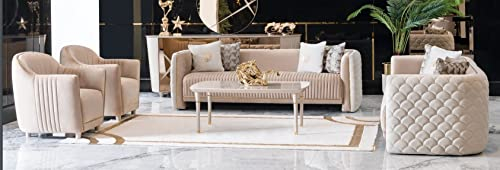 JV Möbel Sofa Couch Samt Polster Sitz 3311 Sitzer Design Couchen Sofas Holz Neu Garnitur