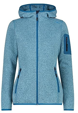 CMP - Giacca Donna Cappuccio Fisso, Anice-Giada-B.Blue, XS