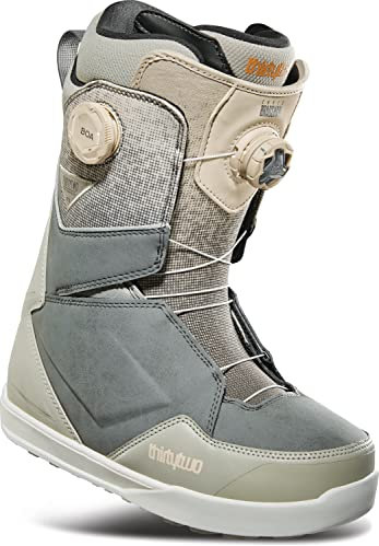 Thirtytwo Herren Snowboardstiefel mit Lashed Double BOA – 2023/2024 Grau/Hellbraun (Chris Bradshaw) | Größe 43