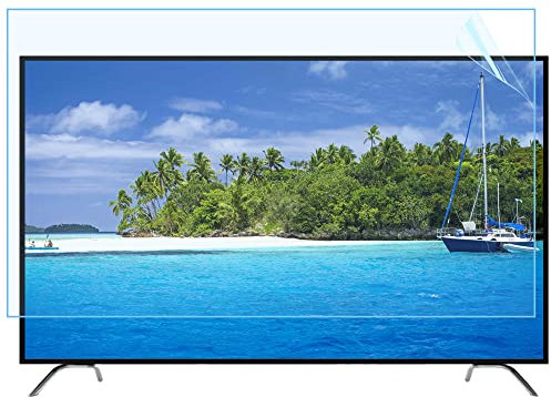 JQZWXX Anti Blue Light TV Screen Protector, 60-75 Inch Anti Glare Anti Scratch Monitor Filter, Matte Eye Protection Anti-Myopia Protective Film for Samsung, Hisense, Sony, Etc / 60in1327x749mm