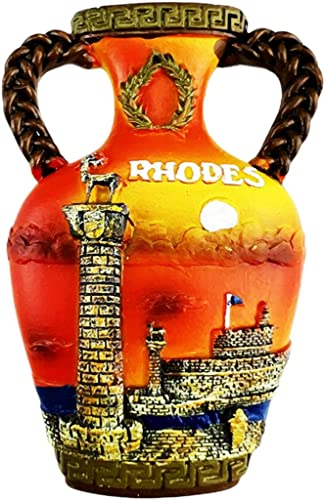 Rhodos Griechenland Rhodos Kühlschrankmagnet Kühlschrankmagnet Dekoration Magnet Aufkleber Souvenir Harz Basteln