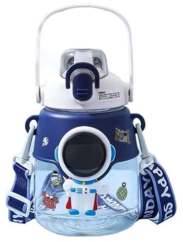 KALWEL, Bonita botella de agua, botellas de agua aisladas, botella de agua de acero inoxidable con popote, botella de agua kawaii, botellas de agua para niñas y niños, botellas de agua a prueba de